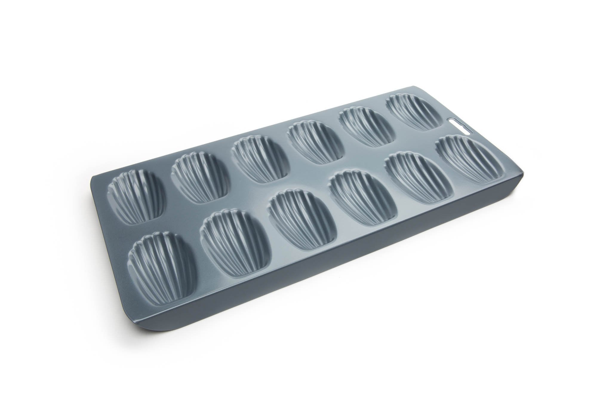 Fox Run Non-Stick Madeleine Pan, Carbon Steel, 12-Cup,Grey