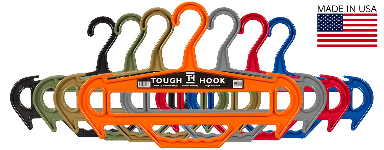Tough Hanger Xl | American Made |Unbreakable Heavy Duty Hanger |Gripper Built-In Carry Handle | A Beast Of A Hanger |Premium Mil