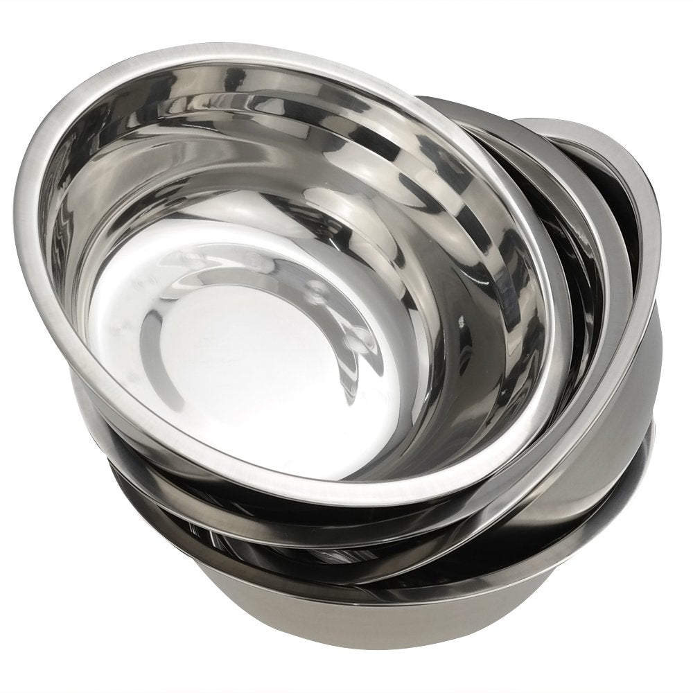 Nicesh Mixing Bowl Set, Stainless Steel Bowls Set, Set Of 4