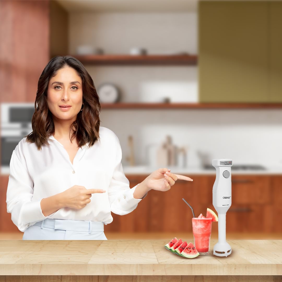 Orpat HHB-100E WOB 250-Watt Hand Blender (White)