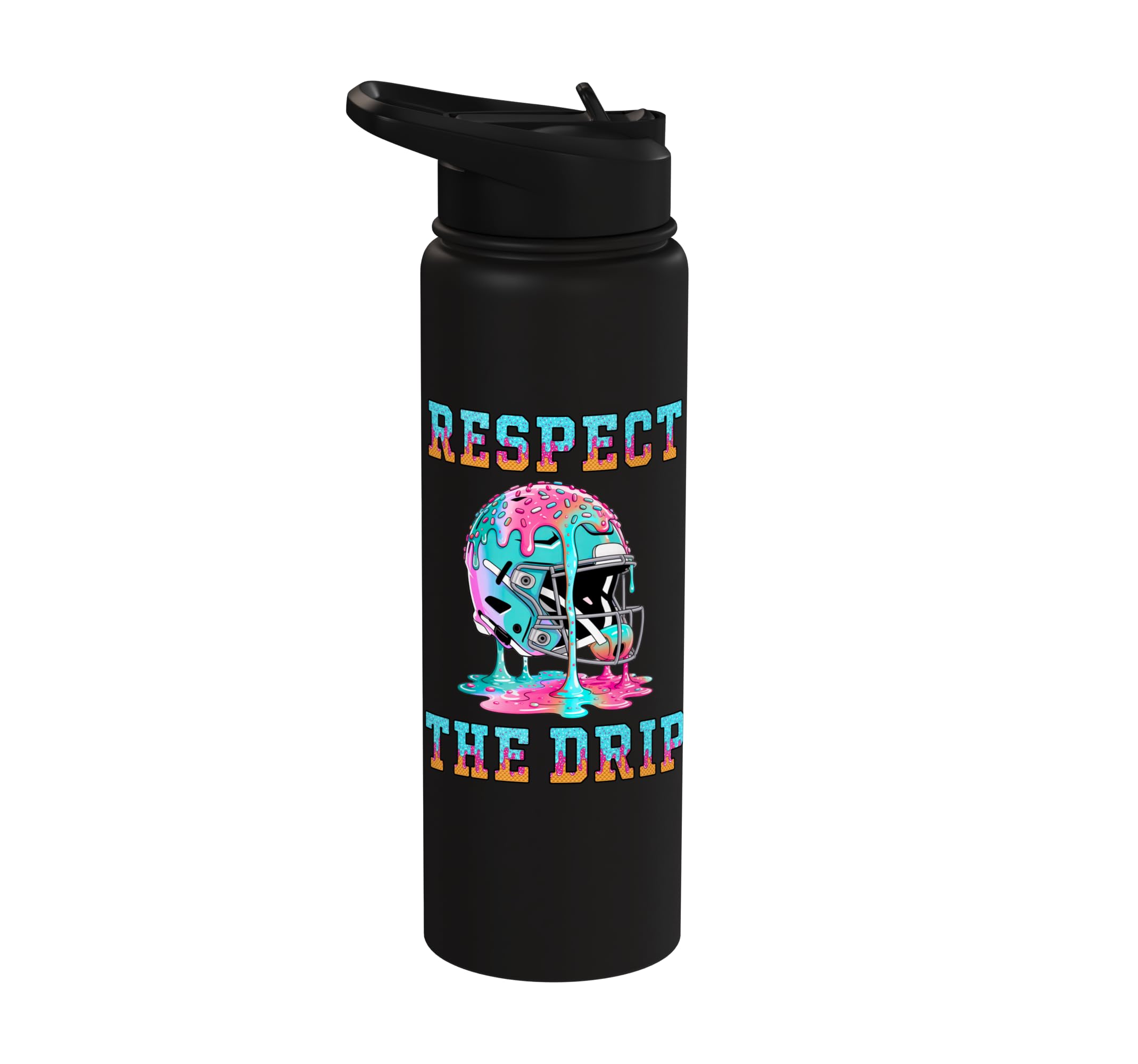 67 Football Water Bottle Boys Football Drip Lineman WR RB Stainless Steel Insulated Water Bottle