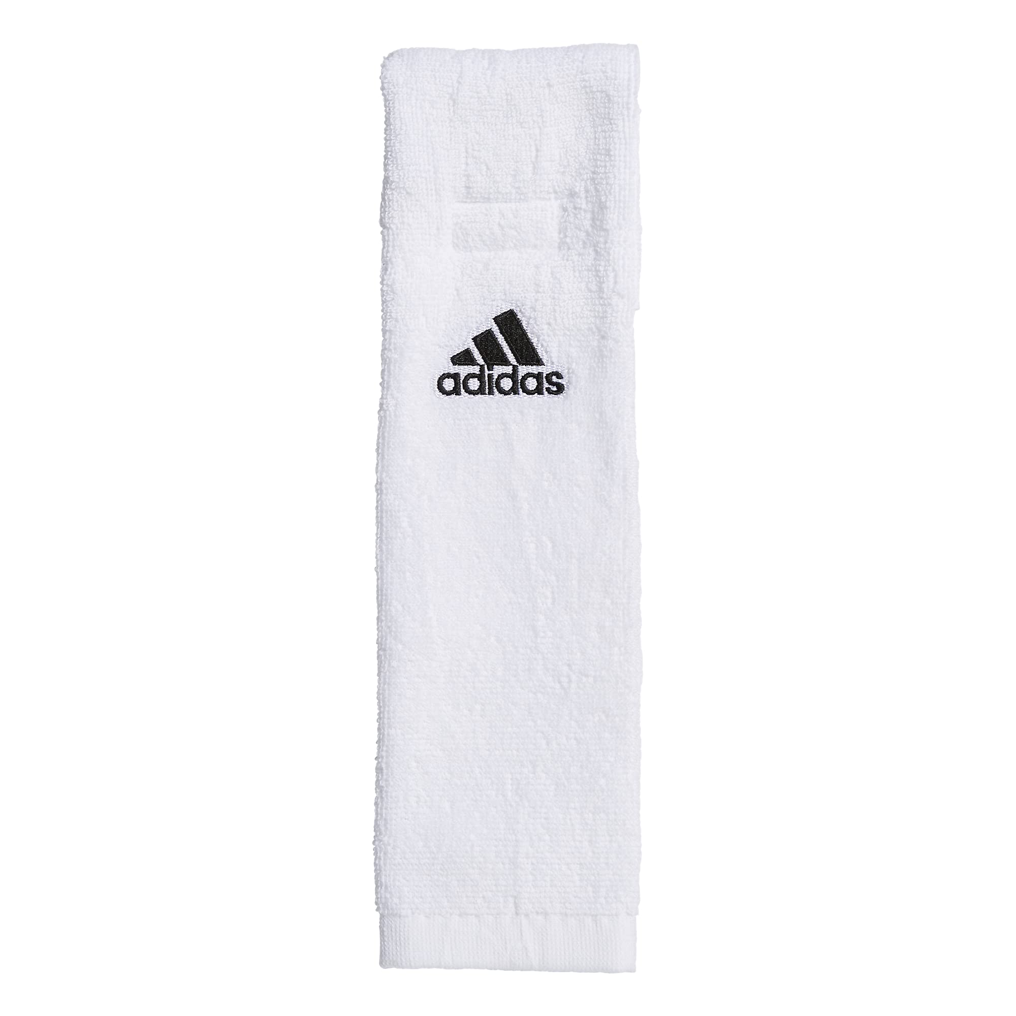 Adidas Football Team Towel Dries Hands, Stays-In-Place With Hook And Loop Closure, White, One Size