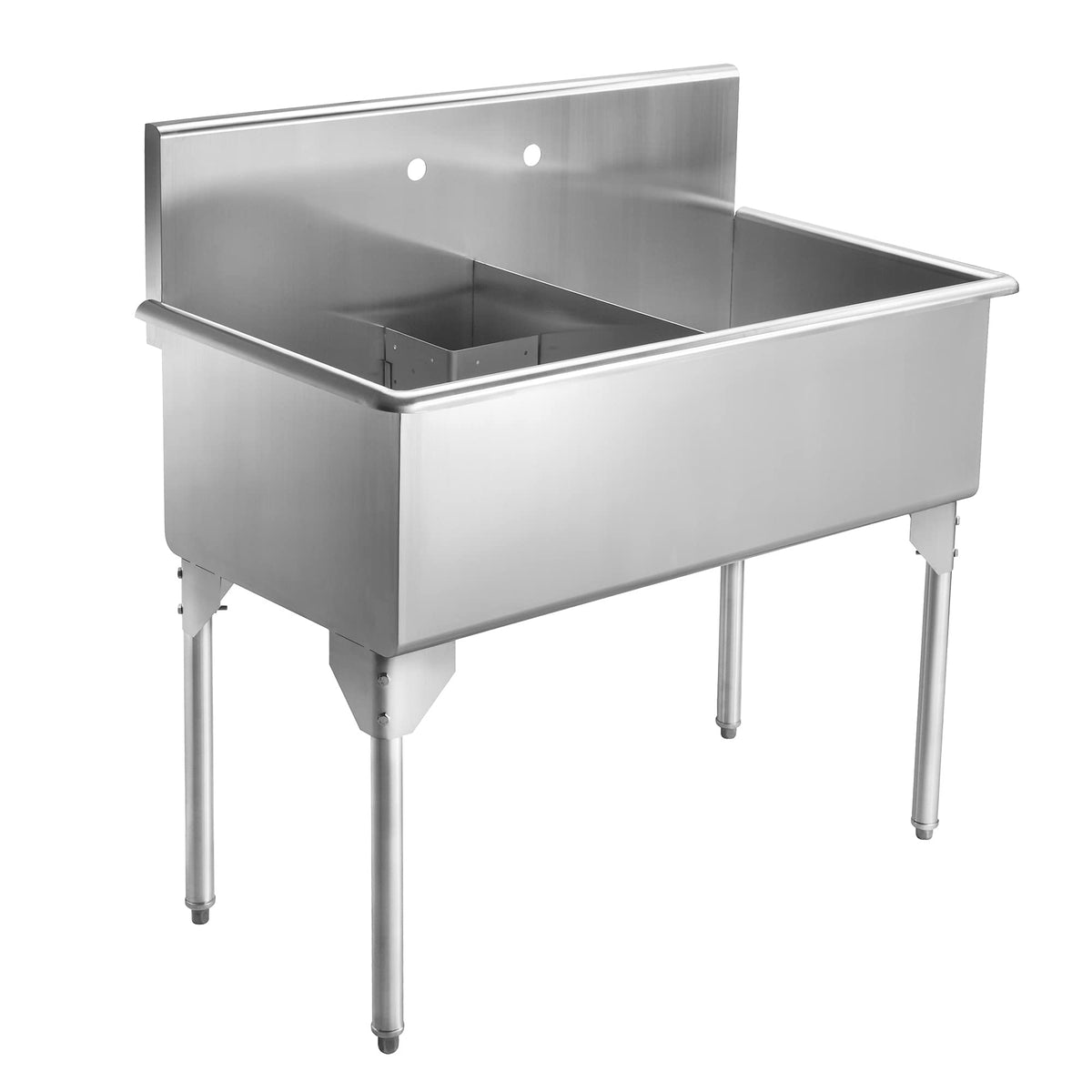 Pearlhaus Double Bowl Freestanding Utility Sink