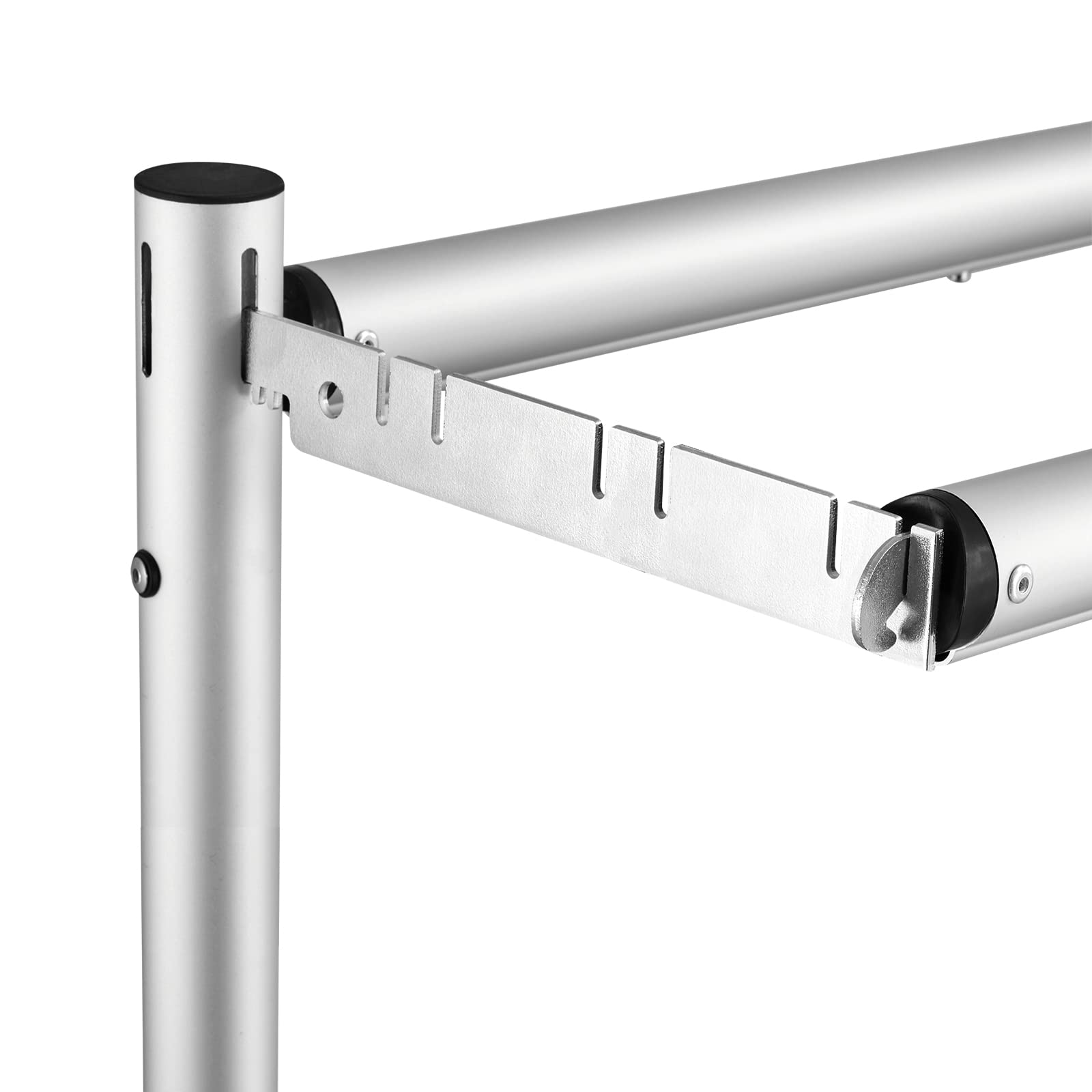 Hecis 9'' Double Crossbar Hanger Backdrop Hanger Crossbar Valance Hangers For Pipe And Drape Backdrop Stand Kit(9'' Hanger, 2 Pa