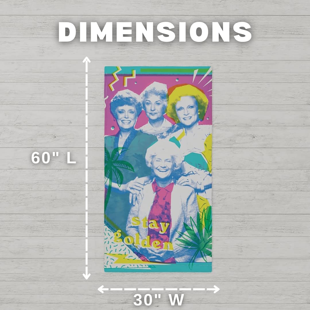 Franco Collectibles The Golden Girls Super Soft Cotton Bath/Pool/Beach Towel, 60 In X 30 In, (Official The Golden Girls Product)