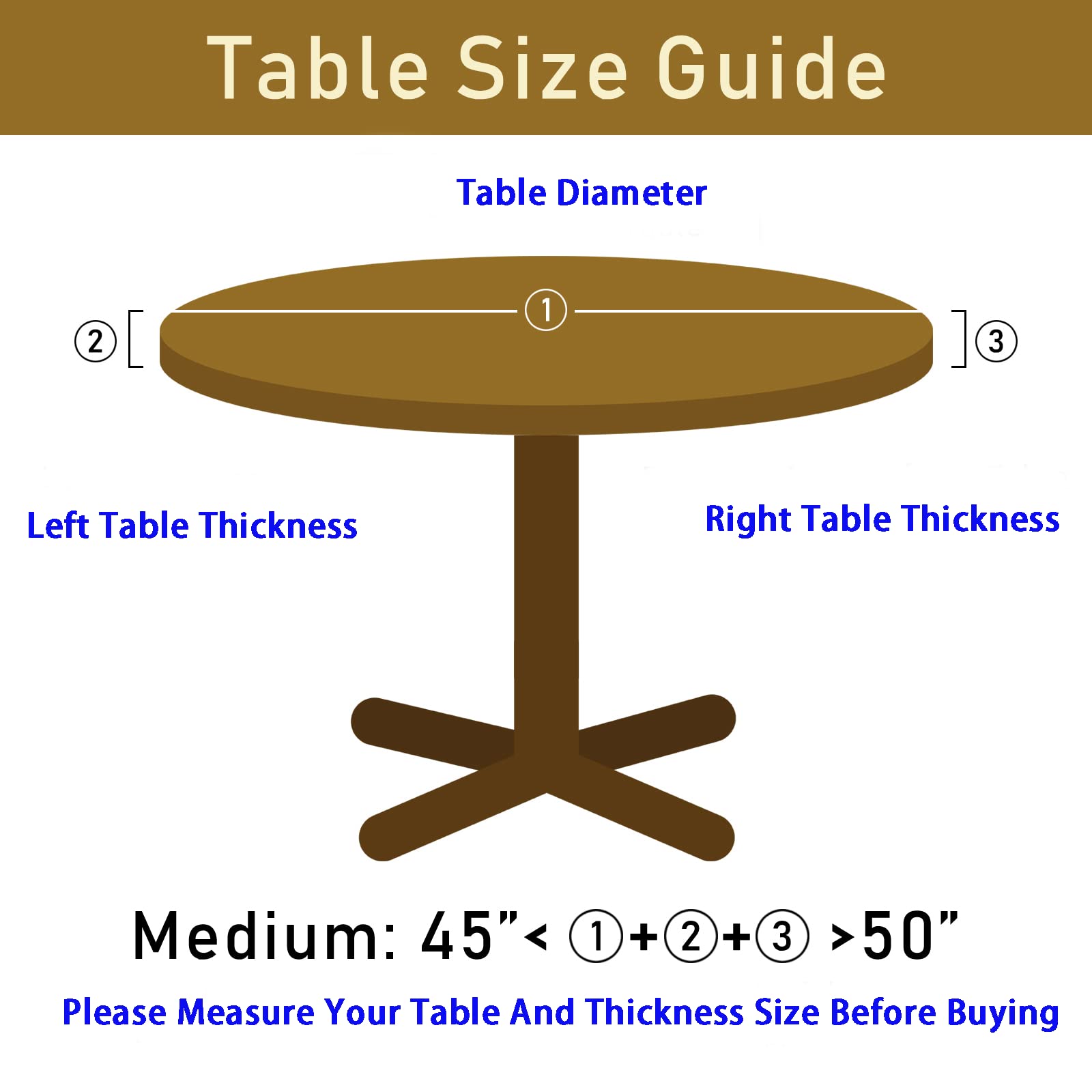 Kuoaicy Retro Abstract Mid Century Round Tablecloth Elastic Fitted Table Cover Washable Elastic Edge Tablecloths For Kitchen Din