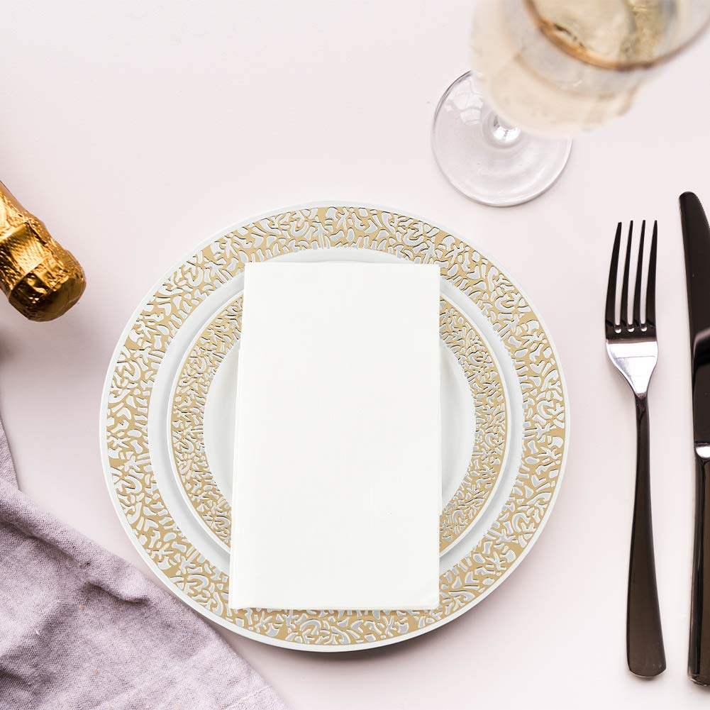 Vplus 200 Pack Premium Quality Guest Towels Disposable Dinner Napkins Soft, Absorbent, Party Napkins For Wedding Reception,Parti