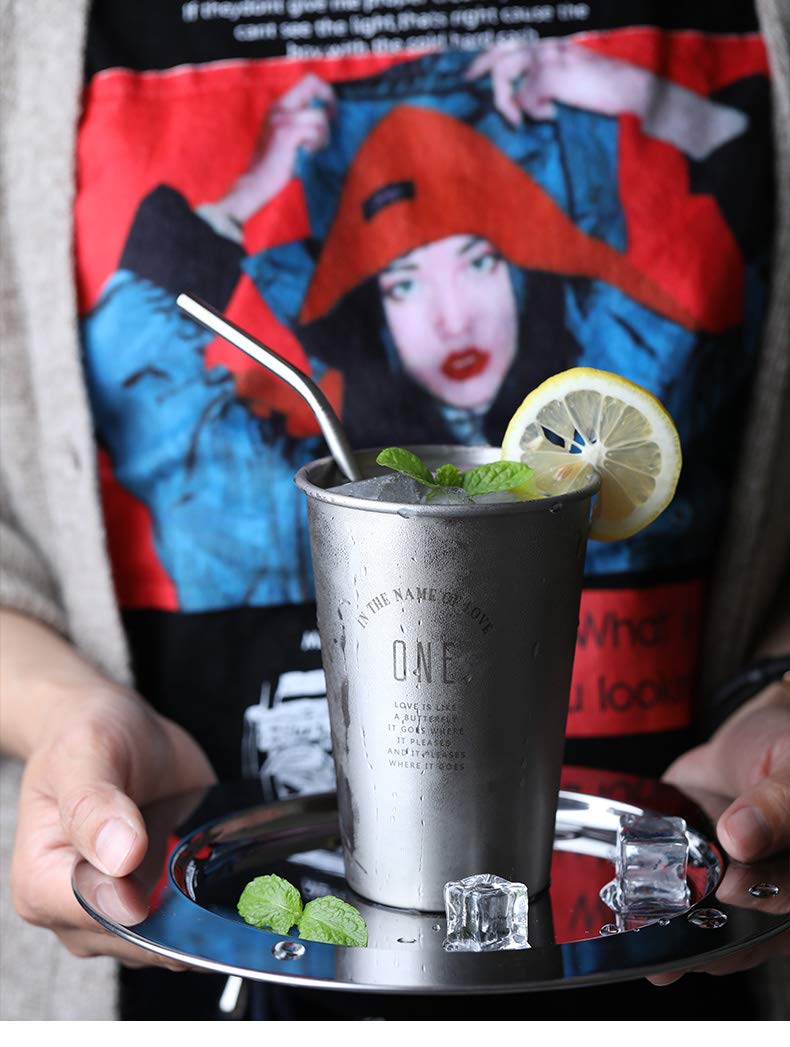 Reusable Metal Straws 50Pack,8.5''Stainless Steel Straws In Bulk 215X6Mm Straight Bent Curved Drinking Straws For 20Oz Tumblers