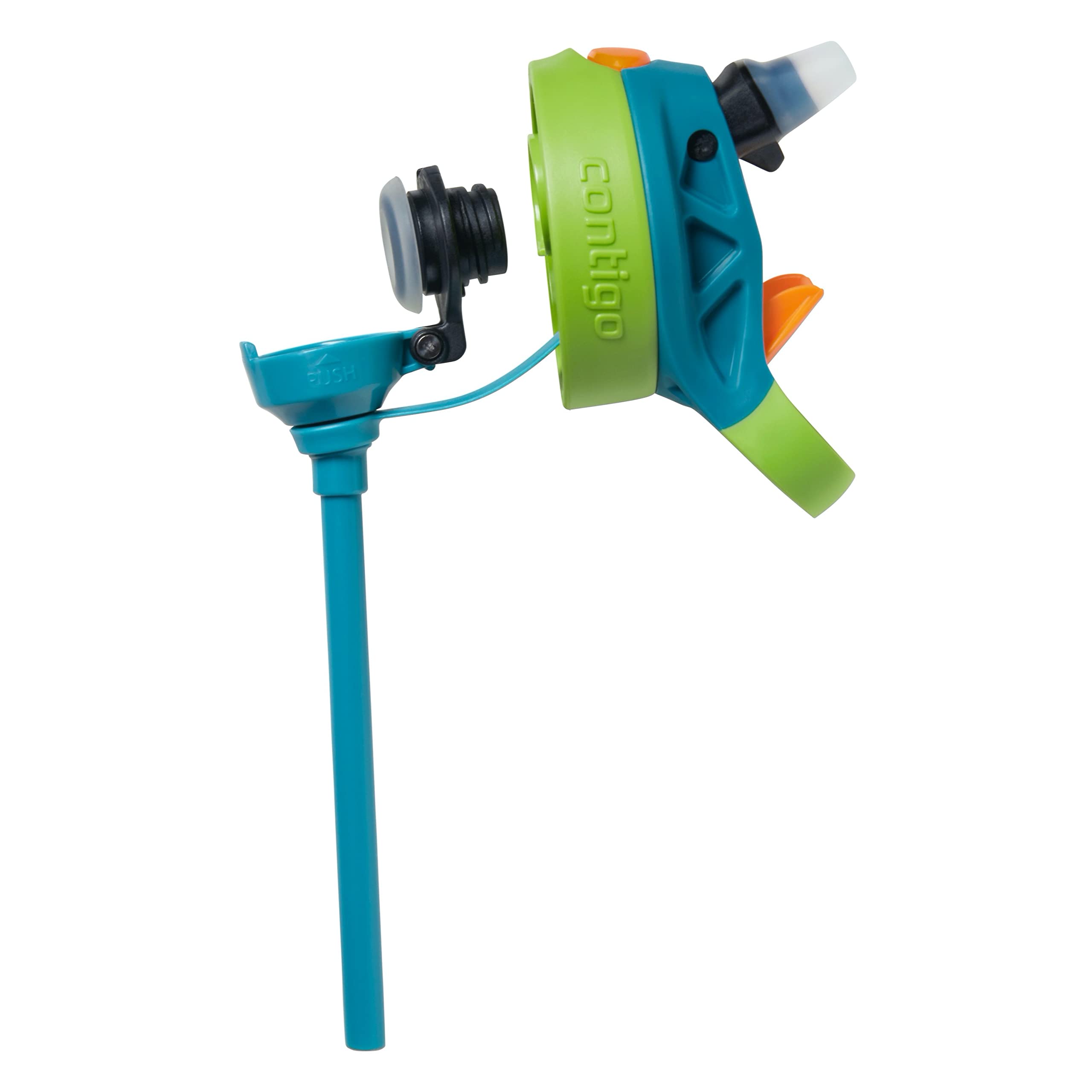 Contigo Kids Water Bottle With Redesigned Autospout Straw, 20Oz., Juniper & Matcha
