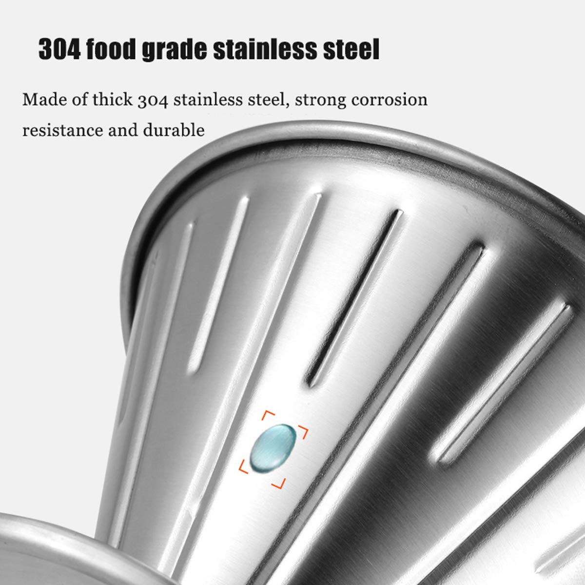 Mermoo Yilan Pour Over Coffee Dripper Stainless Steel Metal Reusable Cone Coffee Filter Slow Brewing Accessories For Home Cafe R