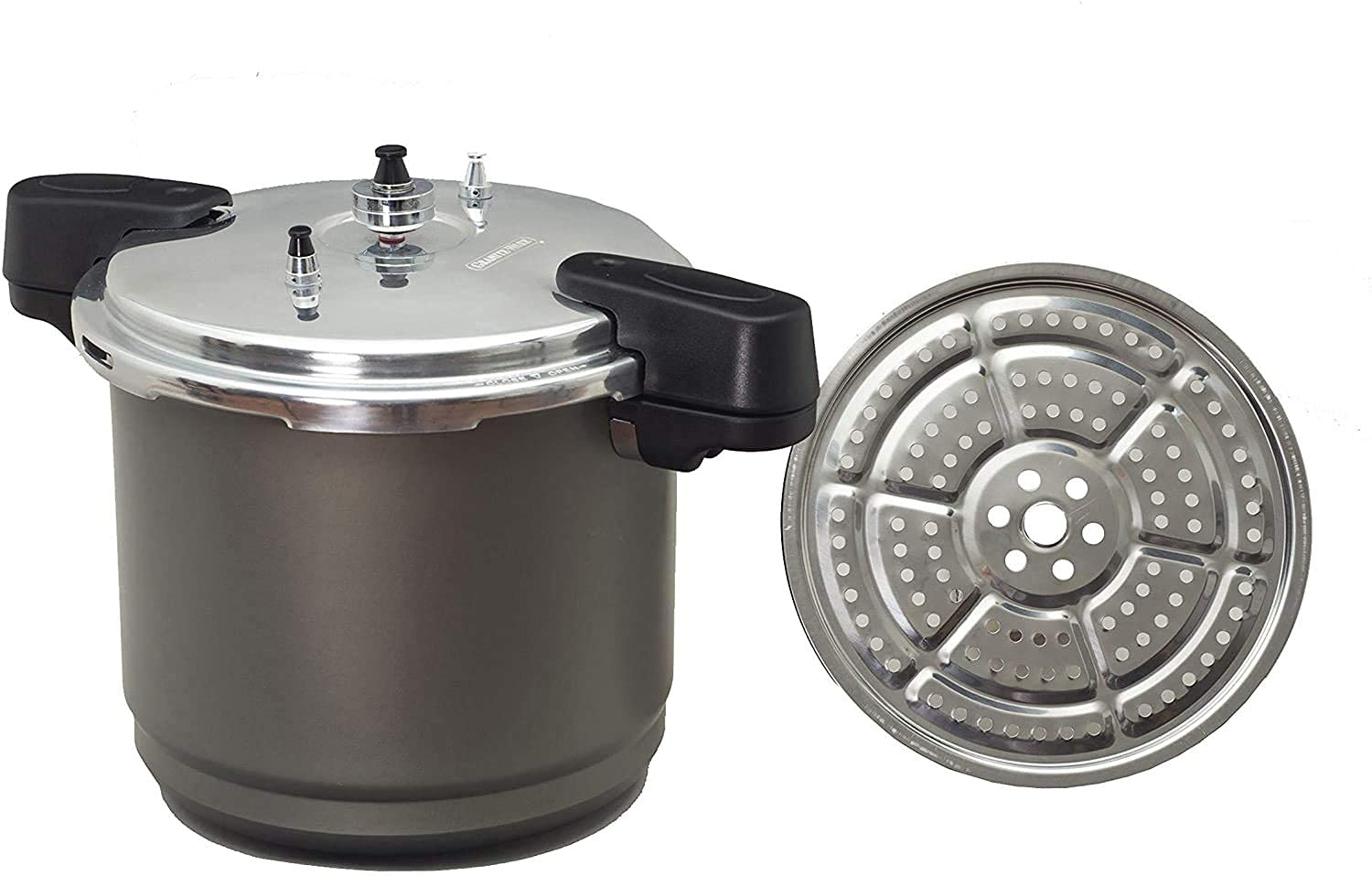 Granite Ware F07322 Pressure Canner and Cooker/Steamer, 12Quart, Black by Granite Ware