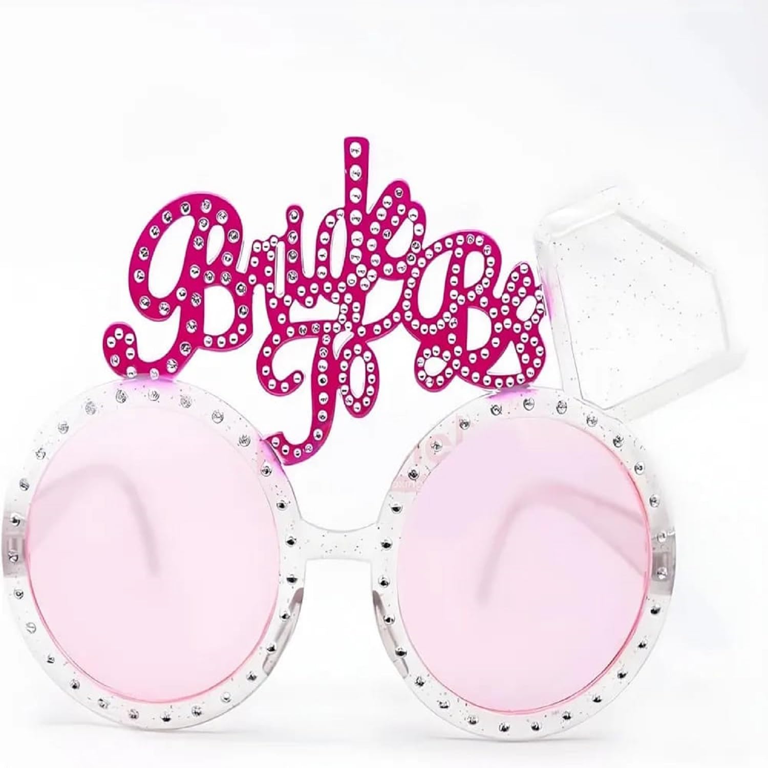J.M Party & Fun Bride Party Eyeglasses Set for Wedding, Bachelor & Bachelorette Celebration, Photo Props Decorative Eyewear (Pac
