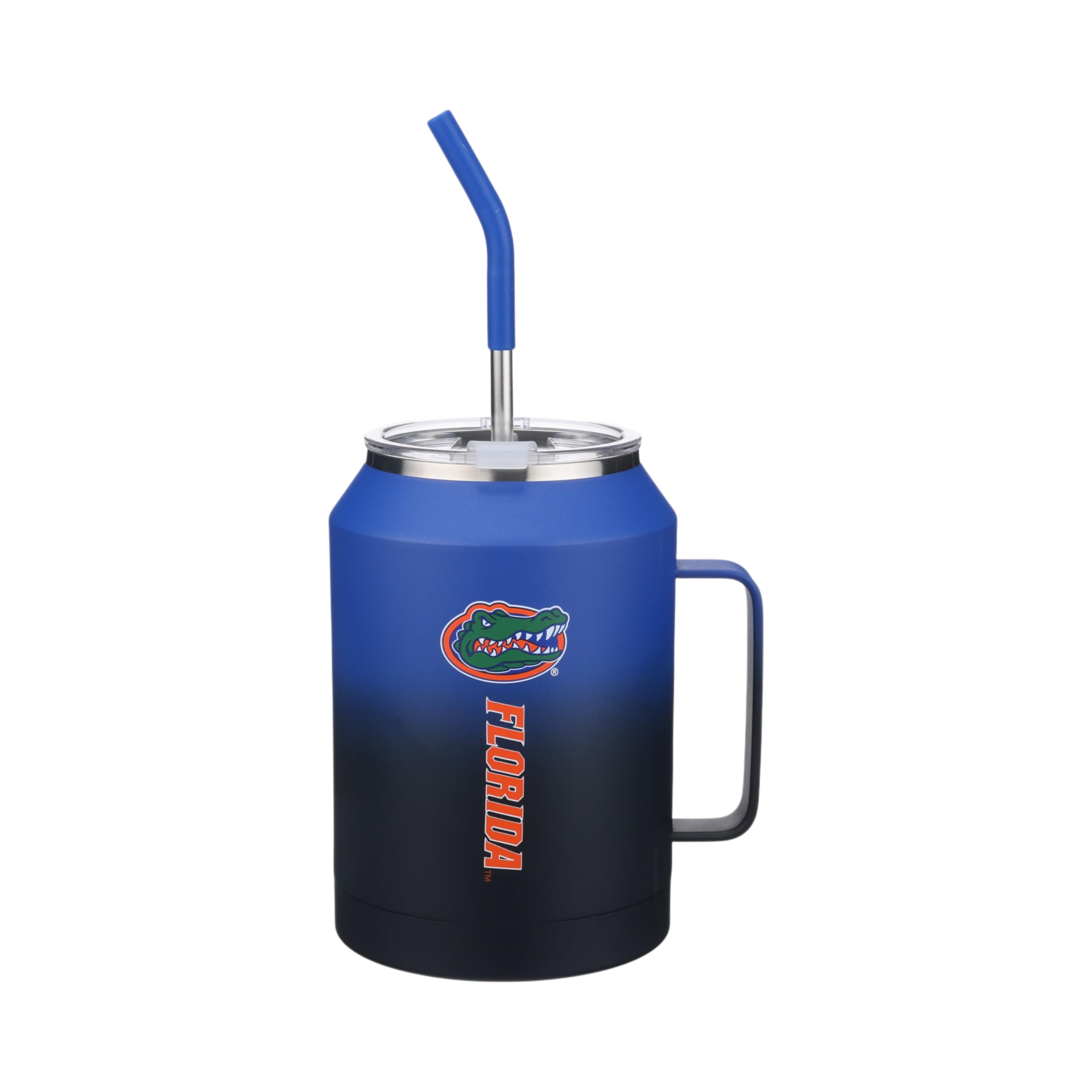The Memory Company Officially Licensed 50oz Ombre Water Jug with Handle and Straw, University of Florida