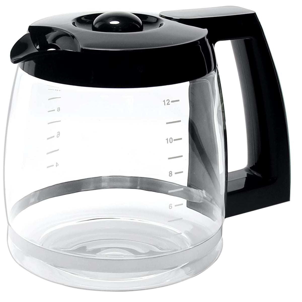 12-Cup Replacement Glass Coffee Carafe For Cuisinart Coffee Maker Models Dcc-1200, Dcc-1100Bk, Dcc-2650, Chw-12, Chw-12P1, Dgb-5