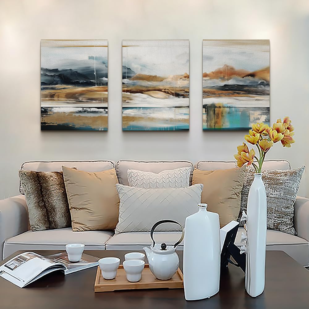 Mhartk66 Large Canvas Wall Art For Living Room Modern Bedroom Wall Decor Abstract Ink Painting Canvas Prints For Home Decoration