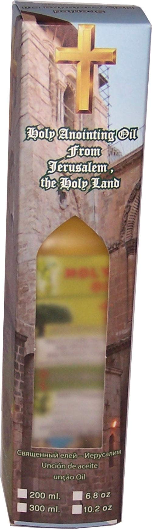 Holy Land Market Large Holy Blessed Anointing Oil from The Holy Land (Bottle with Carton)