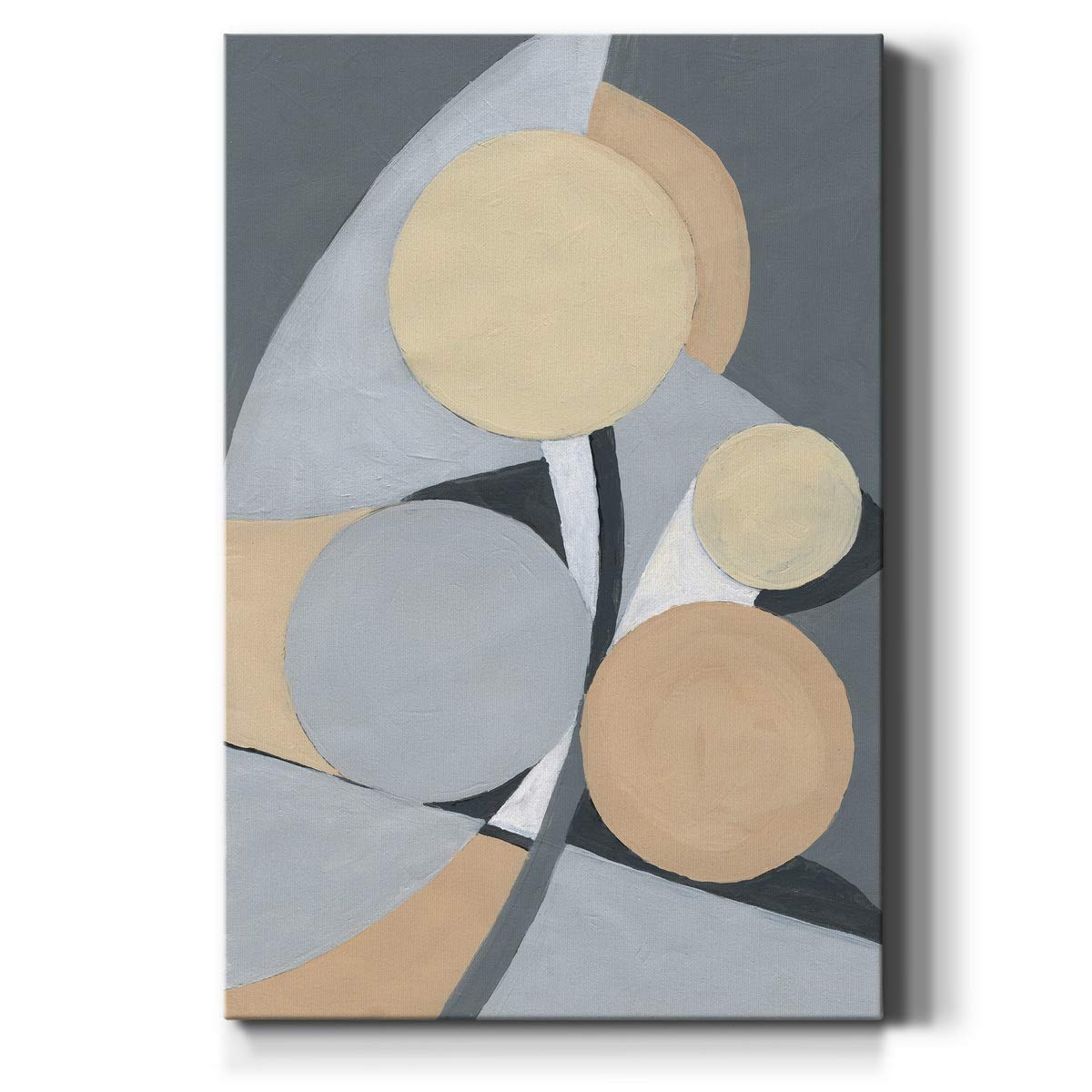 Renditions Gallery Canvas Wall Art Modern Paintings & Prints Decorations Grey Brown Rug Abstrac Canvas Wall Hanging Artwork Pict