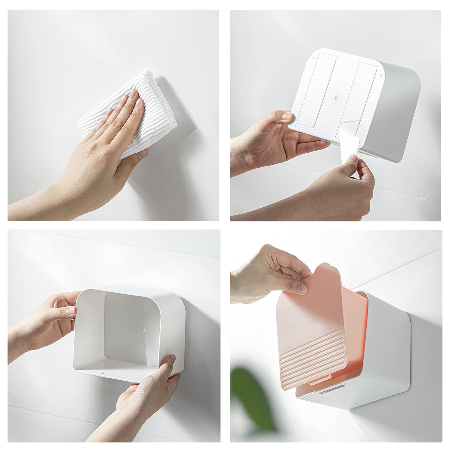 Mornite Bathroom Canisters Organizer Storage Box Container Feminine Day Overnight Pad Holder Cotton Qtip Makeup Sponges Holder ,