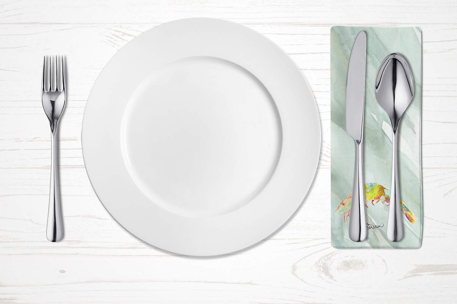Shrimp #2 on Sage Green Napkin SC2066NAP