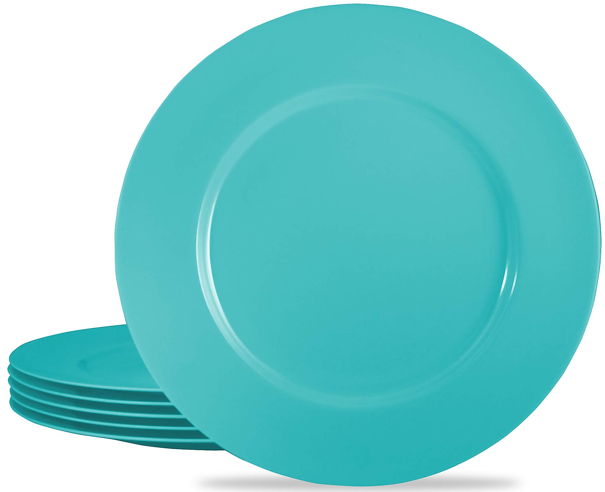 Reston Lloyd Calypso Basics Melamine Salad Plate (Set Of 6), Turquoise