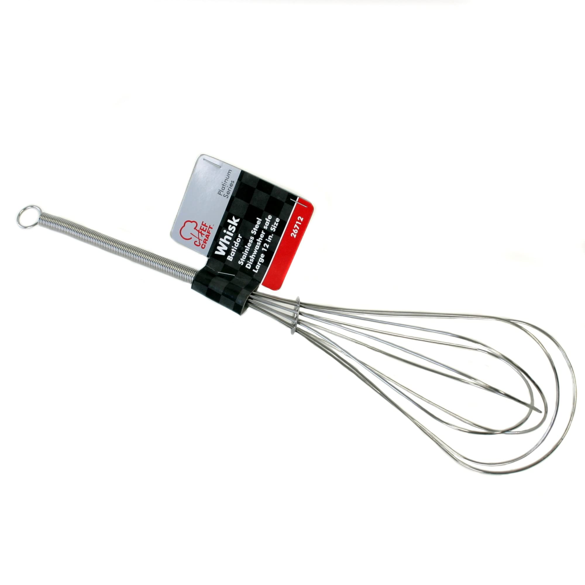 Chef Craft Select Sturdy Whisk, 12 Inch, Stainless Steel