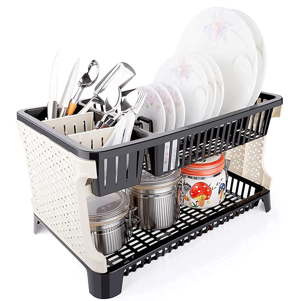 Cheet Enterprise Sink Pro Khatli Kitchen Organiser Rack For Vessels With Water Storing Tray