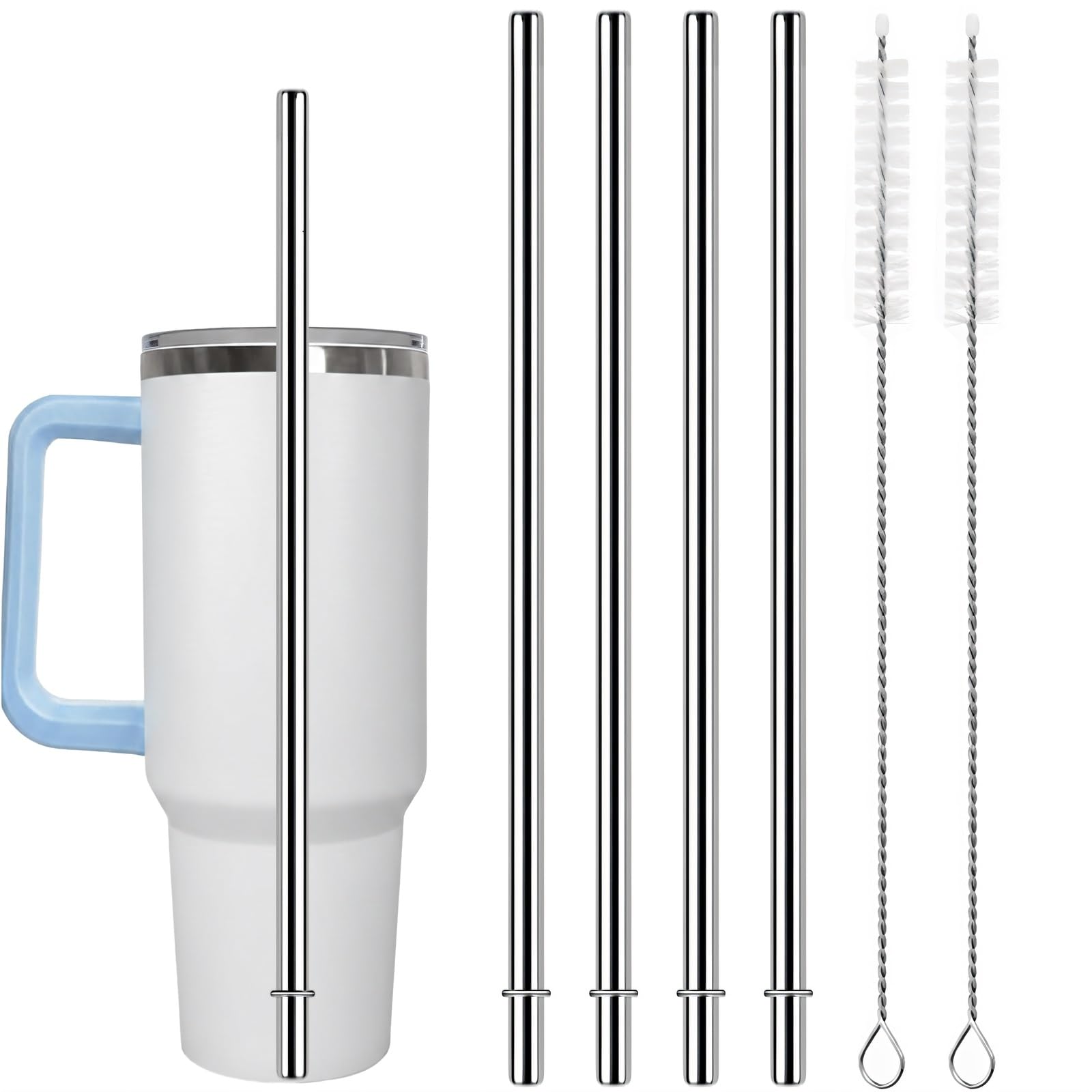 13 Inch Metal Straws for 64/40/32 oz Tumblers, 13 x 0.31 (8mm) Extra Long