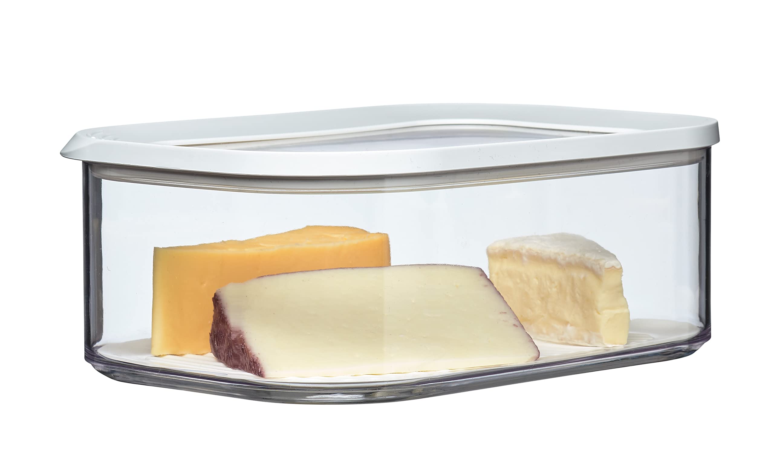 Mepal, Modula Cheese Box For Cheddar Or Mozzarella With Transparent Lid, Airtight, Portable, Bpa Free, Holds 68 Oz, 1 Count