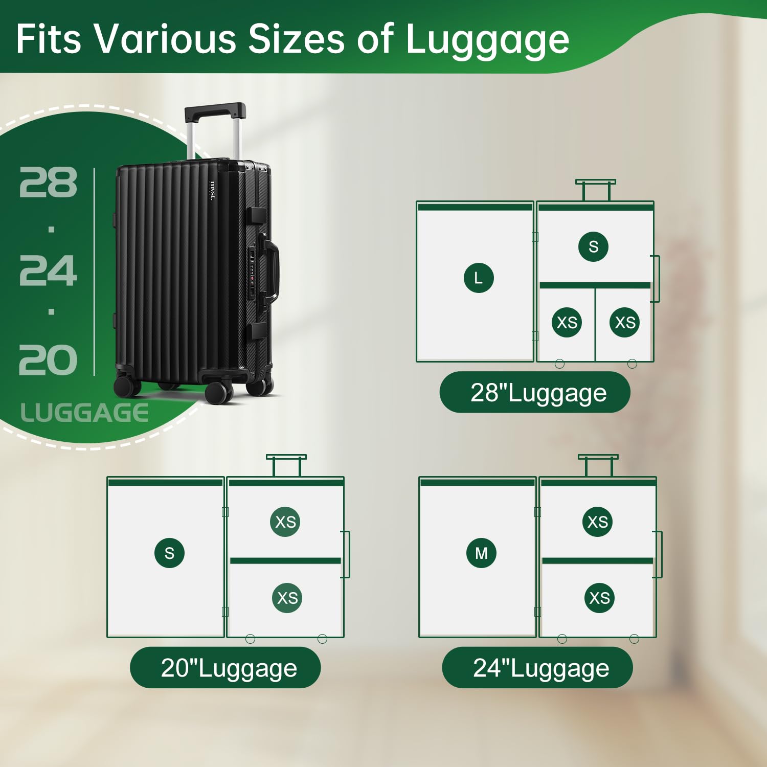 Brodi 6 Combo Pack Travel Vacuum Bags With Pump - Compression Bags For Travel,Vacuum Storage Bags For Space Saver & Travel Essen