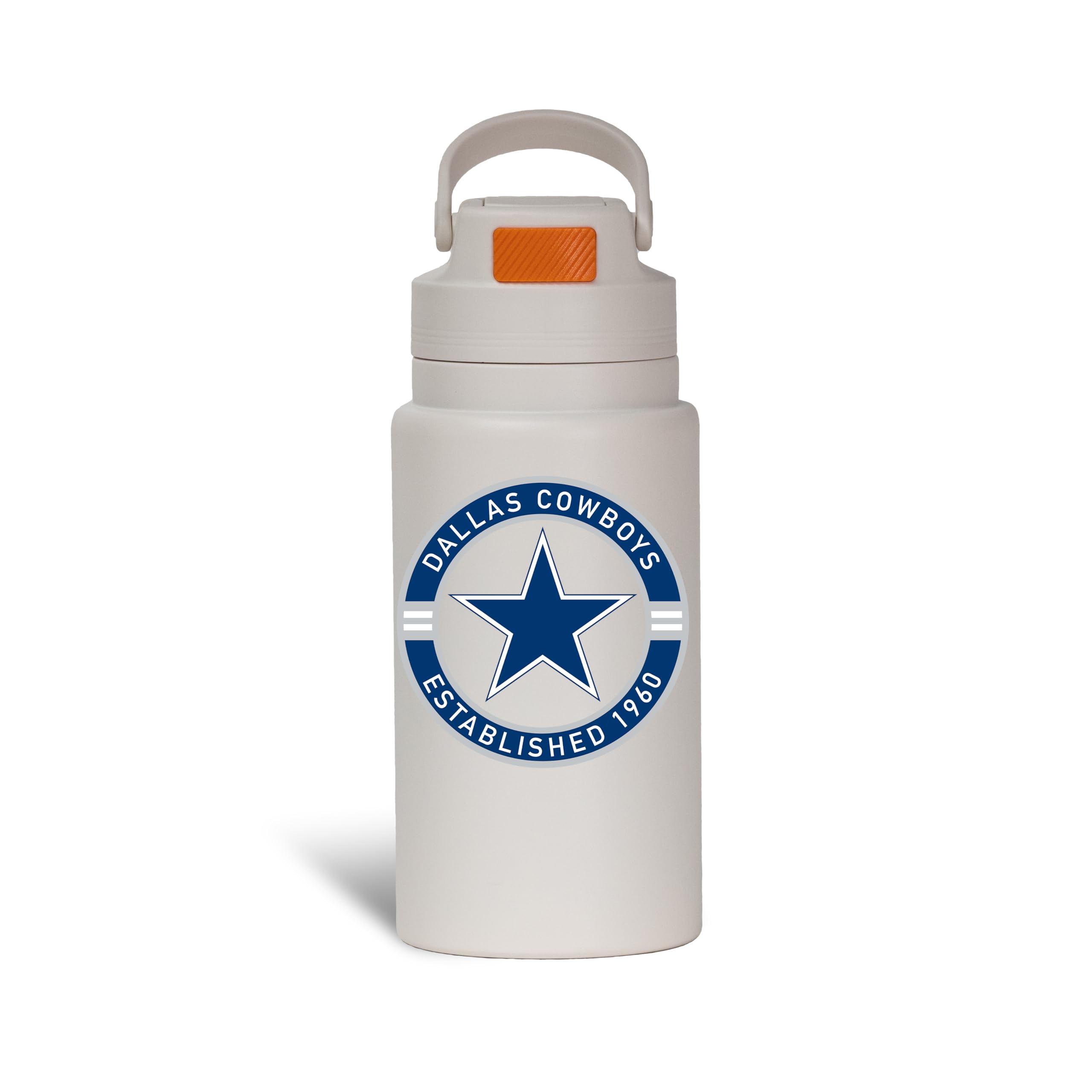 The Memory Company Officially Licensed 26oz Water Bottle with Flip Up Lid, Dallas Cowboys