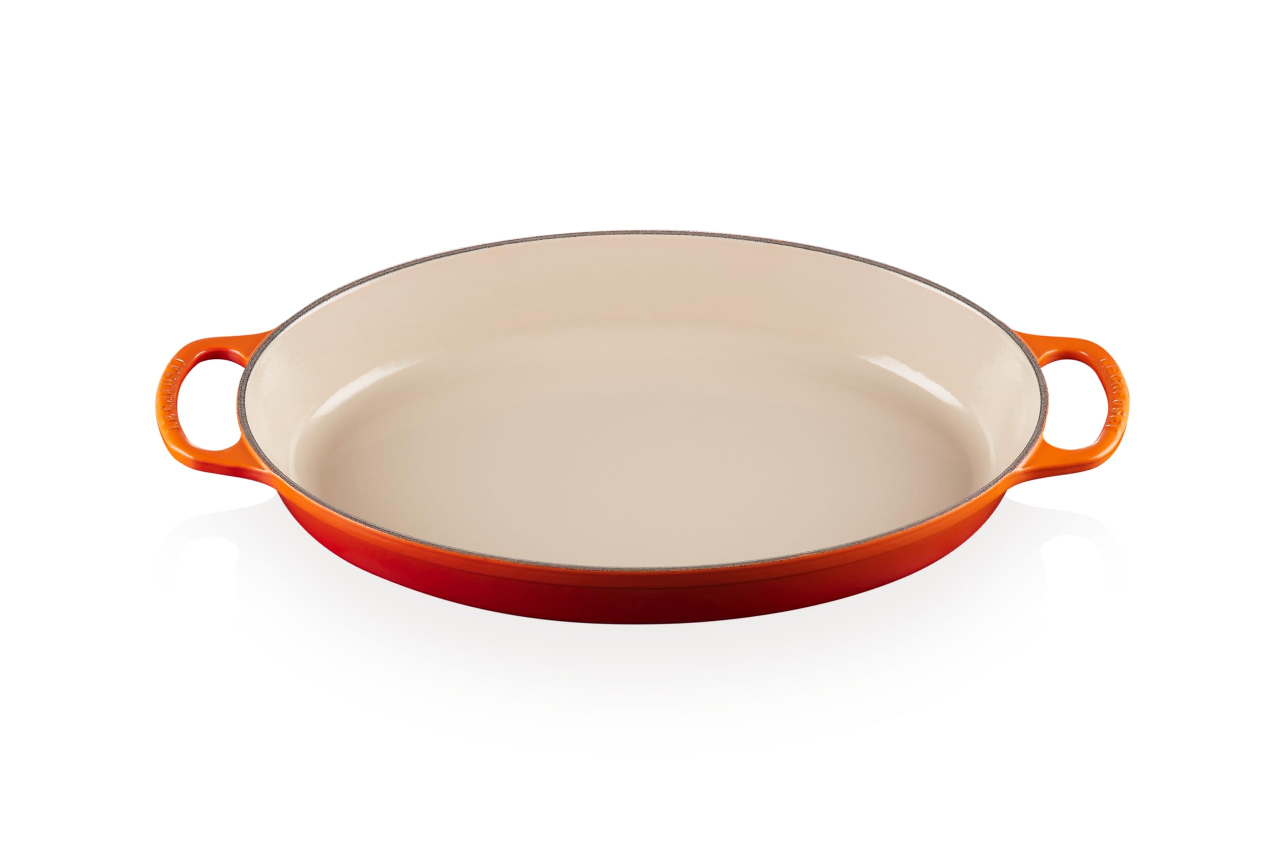 Le Creuset Enamel Cast Iron Signature Oval Baker, 3 Qt., Flame
