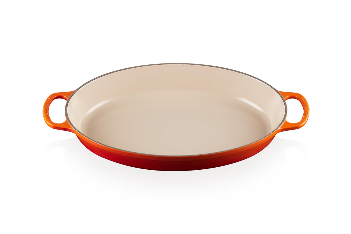 Le Creuset Enamel Cast Iron Signature Oval Baker, 3 Qt., Flame