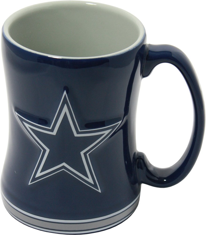 Nfl Dallas Cowboys Boxed Relief Sculpted Ceramic Mug