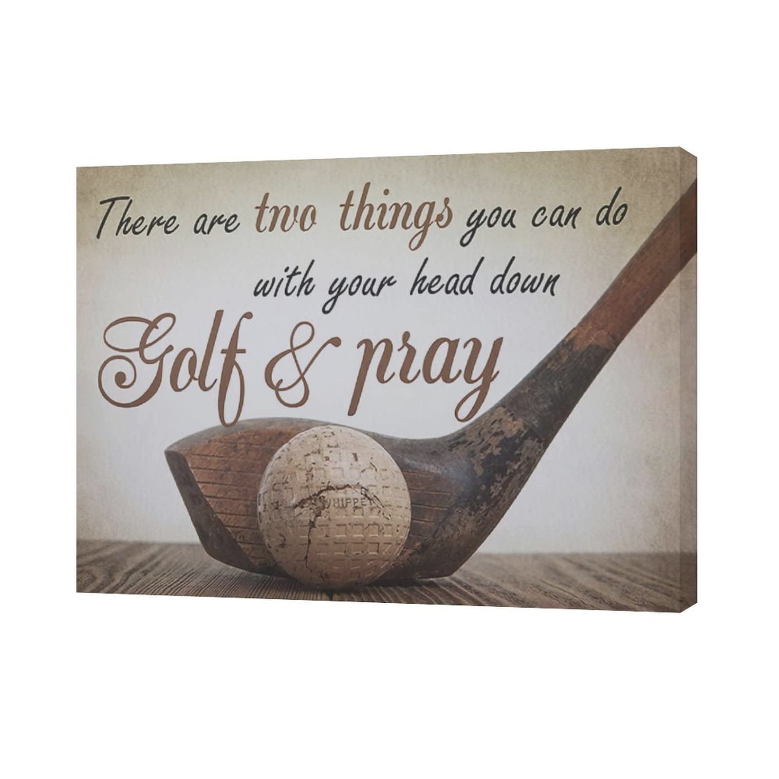 Golf Wall Art Sports Golf Pictures Wall Decor Motivational Quotes Canvas Painting Artwork Modern Home Decorations Framed For Bed
