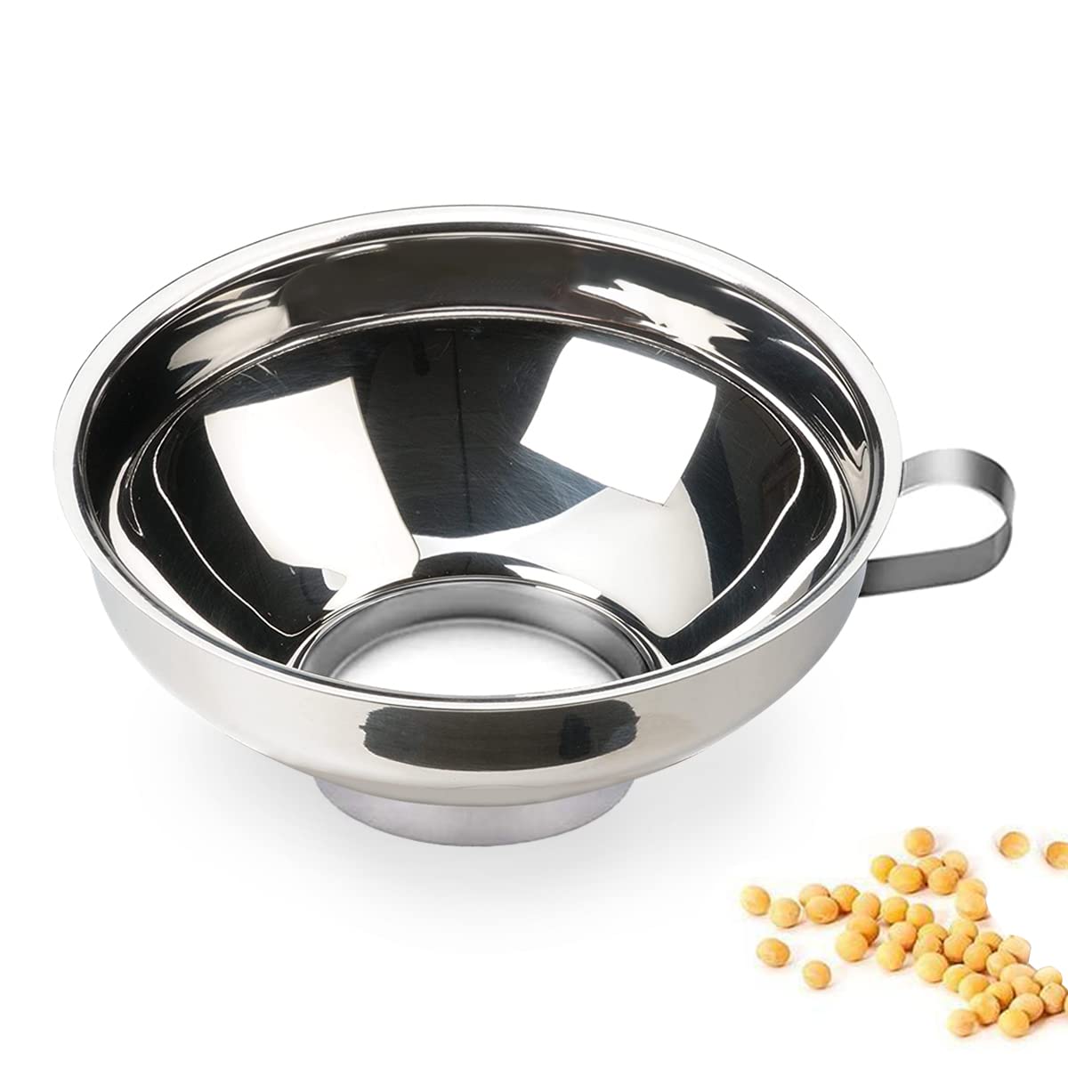 Canning Funnel For Kitchen Use, Wide Mouth Funnel For Mason Jars, Large Canning Funnels For Filling Bottles, Stainless Steel Foo