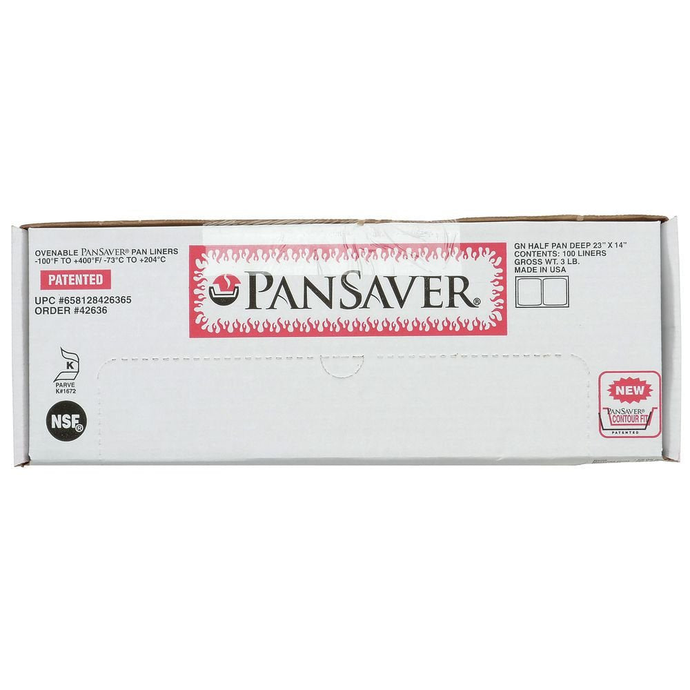 PanSaver Monolyn 1/2 Size Steam Table Pan Liner Clear Plastic  46D 100 Per Case
