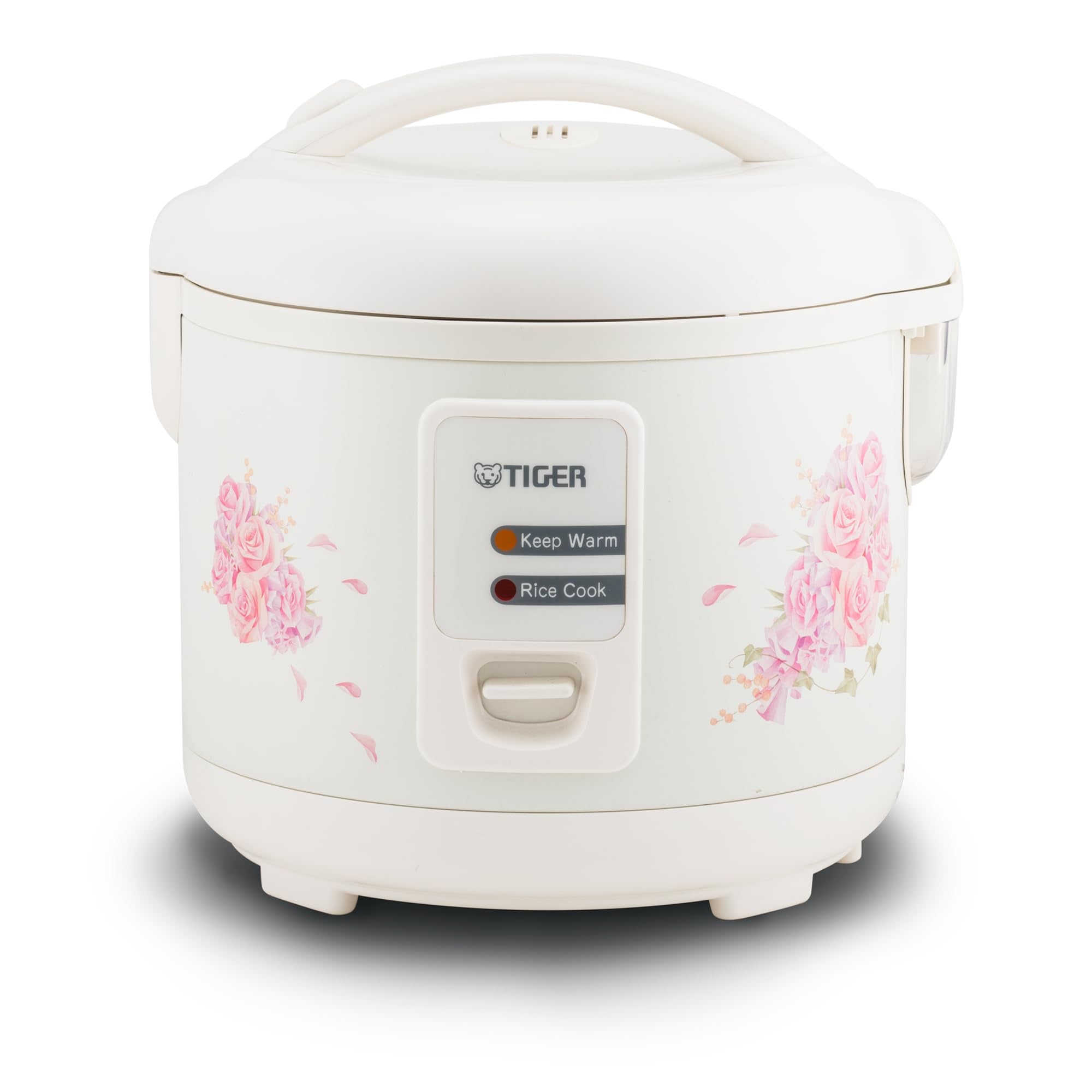 Tiger JAZ-A10U-LF 5.5 Cup Capacity White Rice Cooker with Non-Stick Inner Pot, Retractable Power Cord, and Keep Warm up to 12 ho