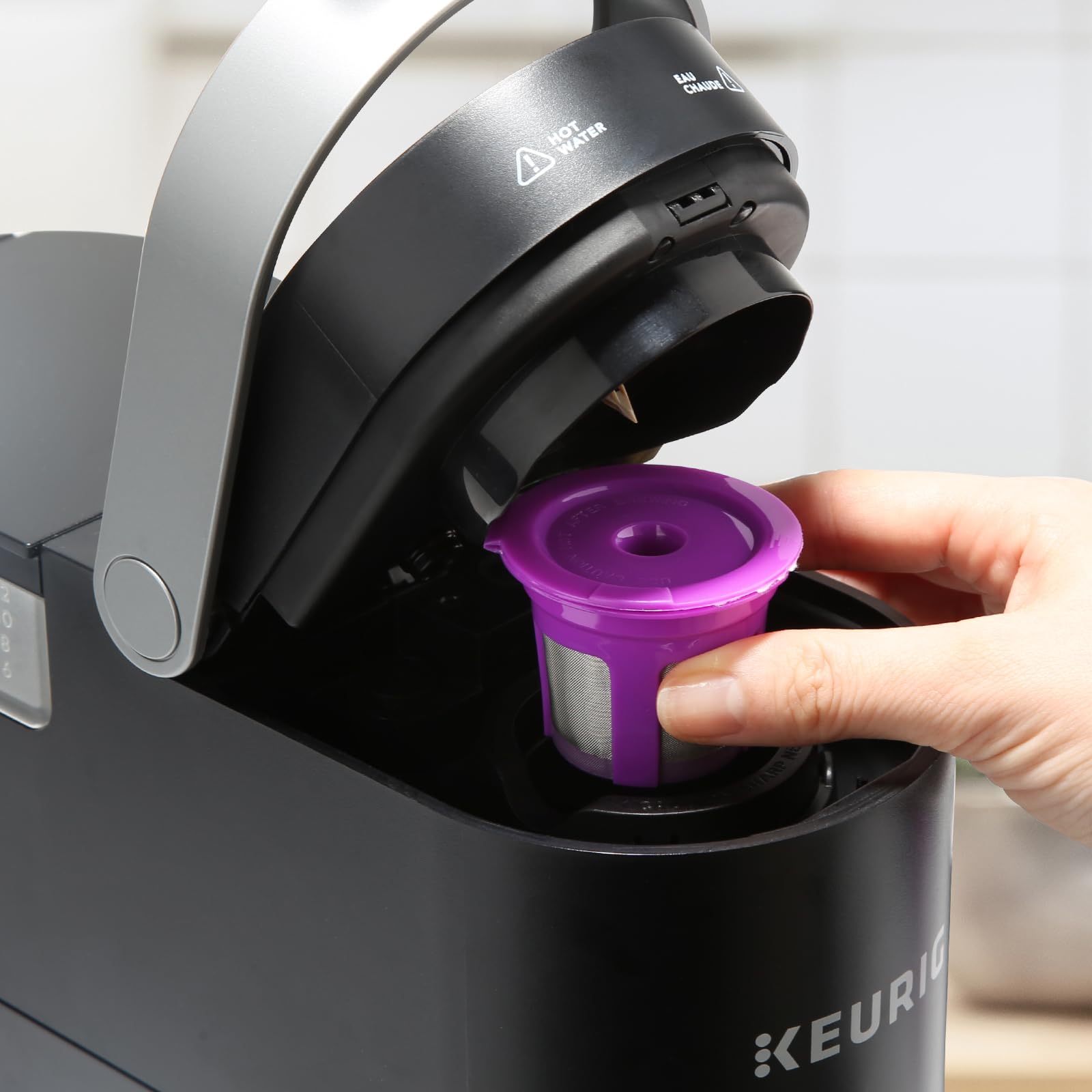 Pro Mael 200 Count Disposable K Cup Coffee Filters for Keurig Single Cup  Use with Resusable K Cups  Natural Unbleached