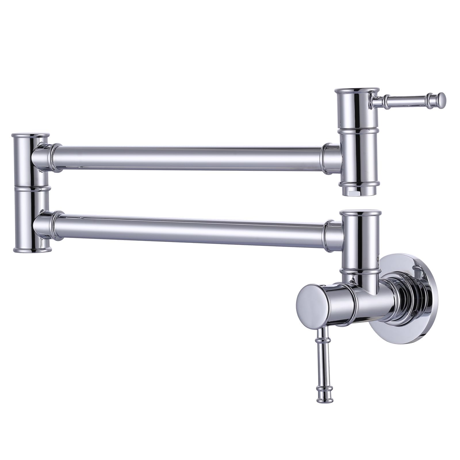 Pot Filler Faucet Chrome, Wall Mount Stove Faucet For Kitchen Sink, Brass Kitchen Pot Faucet Over Stove, Pot Filler Folding Fauc