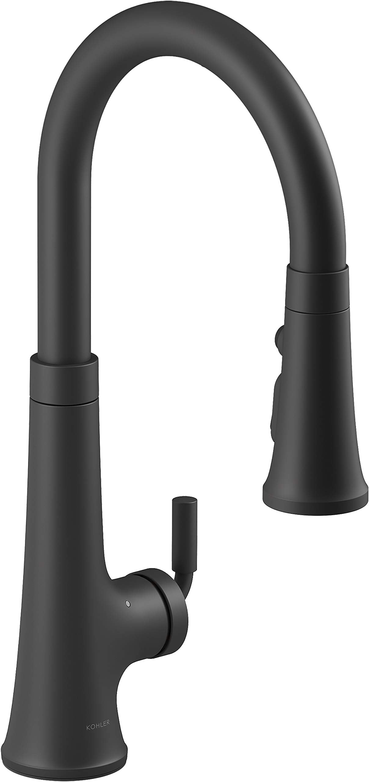 Kohler K-23766-Bl Tone Pull Down Sprayer, Touchless Faucet For Kitchen Sink, Matte Black