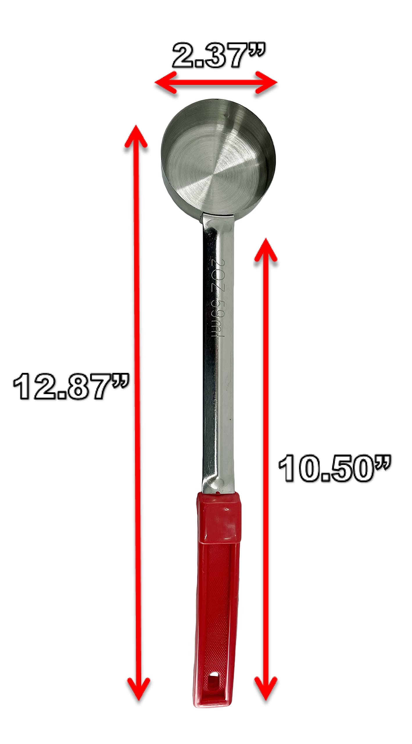Stainless Steel Portion Control Solid Serving Spoon 3-Piece Combo Set 1Oz, 2Oz, 3Oz
