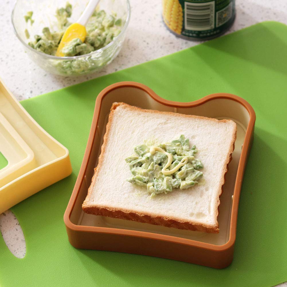 Mxy Sandwich Maker Cute Pocket Bread Mold Diy Sandwich Cutter Toast Mould Cookie Stamp Kit Food Deco (Pocket Mold)