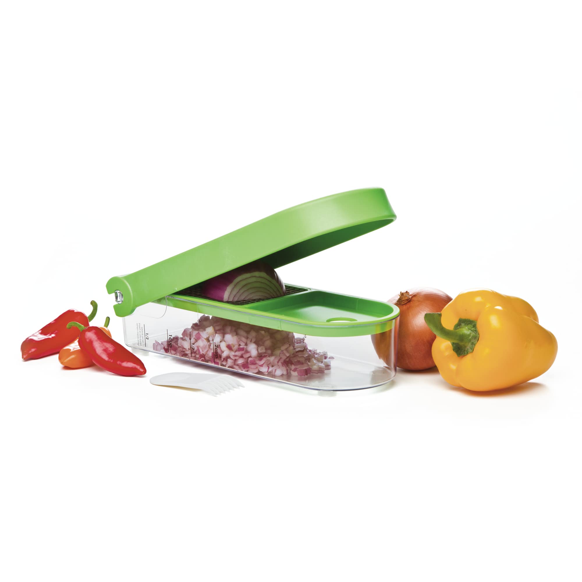 Progressive International Goc-310 Onion Chopper Green/White, Standard