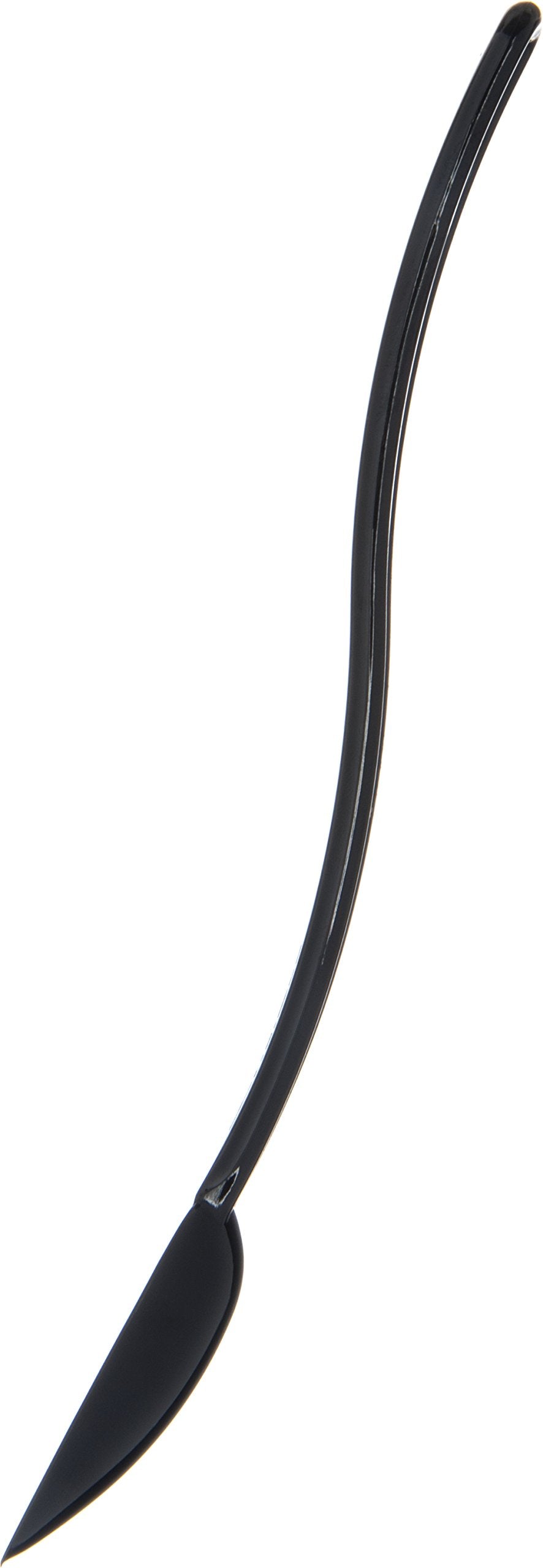 Carlisle Foodservice Products Plastic Solid Spoon, 8 Inches, Black, (Pack Of 12)