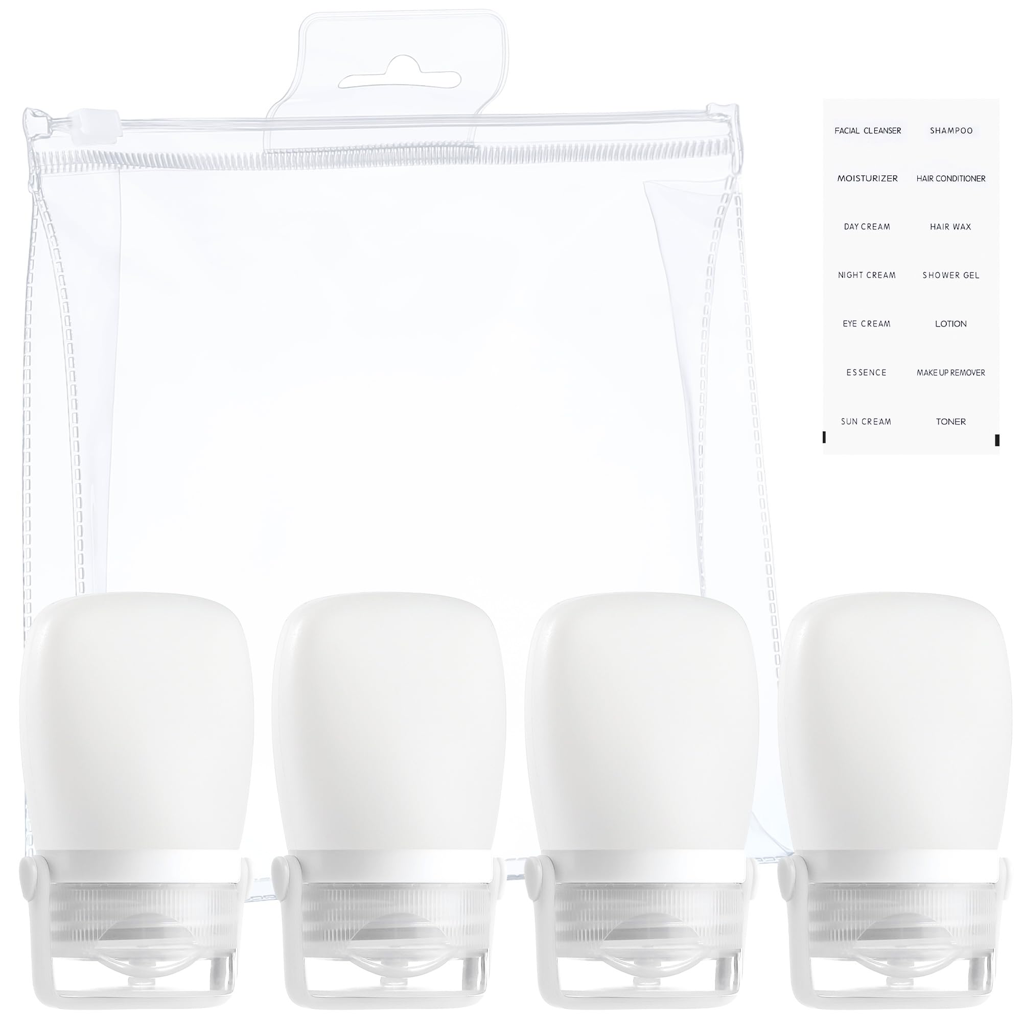 RONRONS Silicone Travel Bottles,1oz Mini Ketchup Squeeze Salad Dressing Sauce Bottles Small Leak Proof TSA Approved Container fo