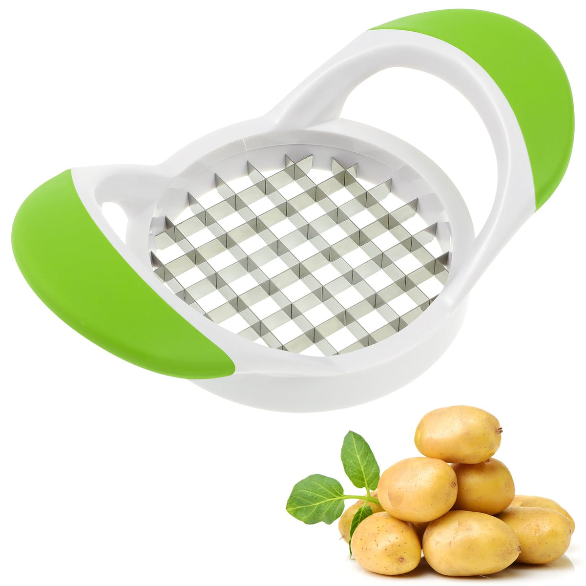 Doitool French Fry Cutter, Stainless Steel Potato Slicer Fast Potato Cutting With Handle Kitchen Tools, Fries Cutter Machine Fru