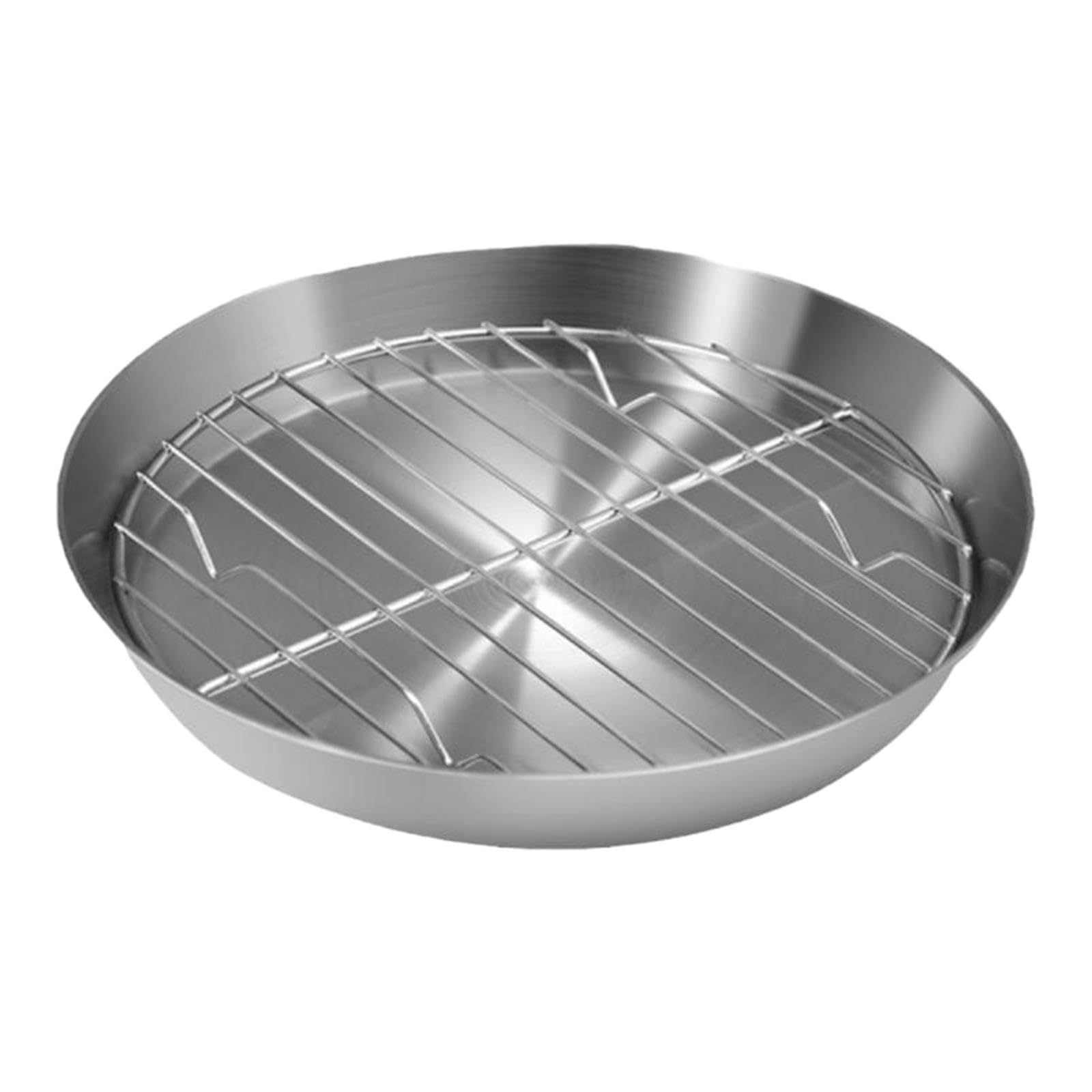 CALANDIS Baking Tray with Rack Set Easy Clean Thick Cookie Pan for Cooking Bread Meat 16cm