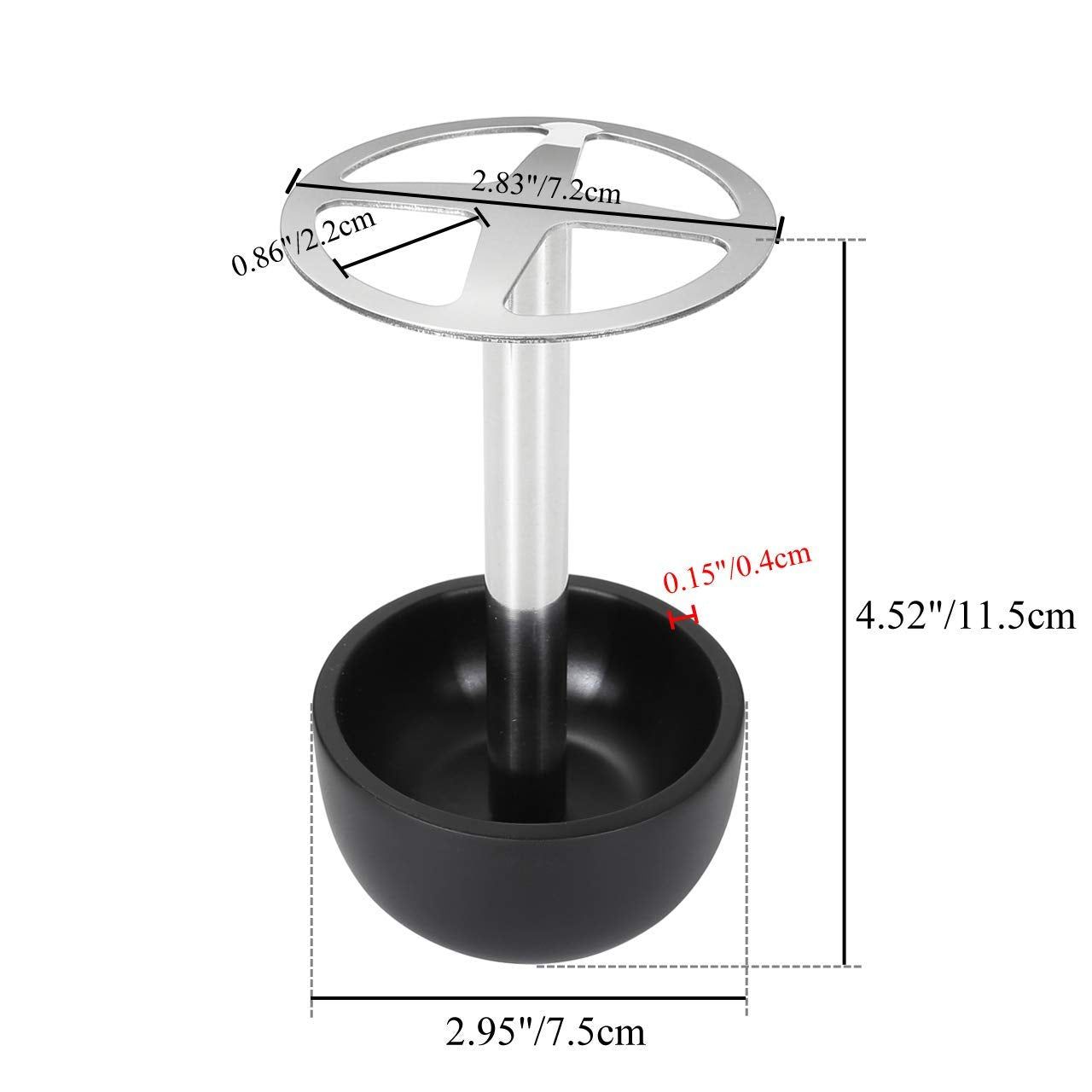 Cozycabin Toothbrush Holder Stand, For Razor, Bathroom Vanity Countertop, Stainless Steel Toothbrush Bathroom Organizer (Black)