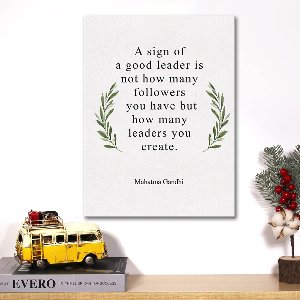 Inspirational Mentor Canvas Wall Art Motivational A Sign Of A Good Leader Quote Canvas Print Positive Boss Leader Painting Offic