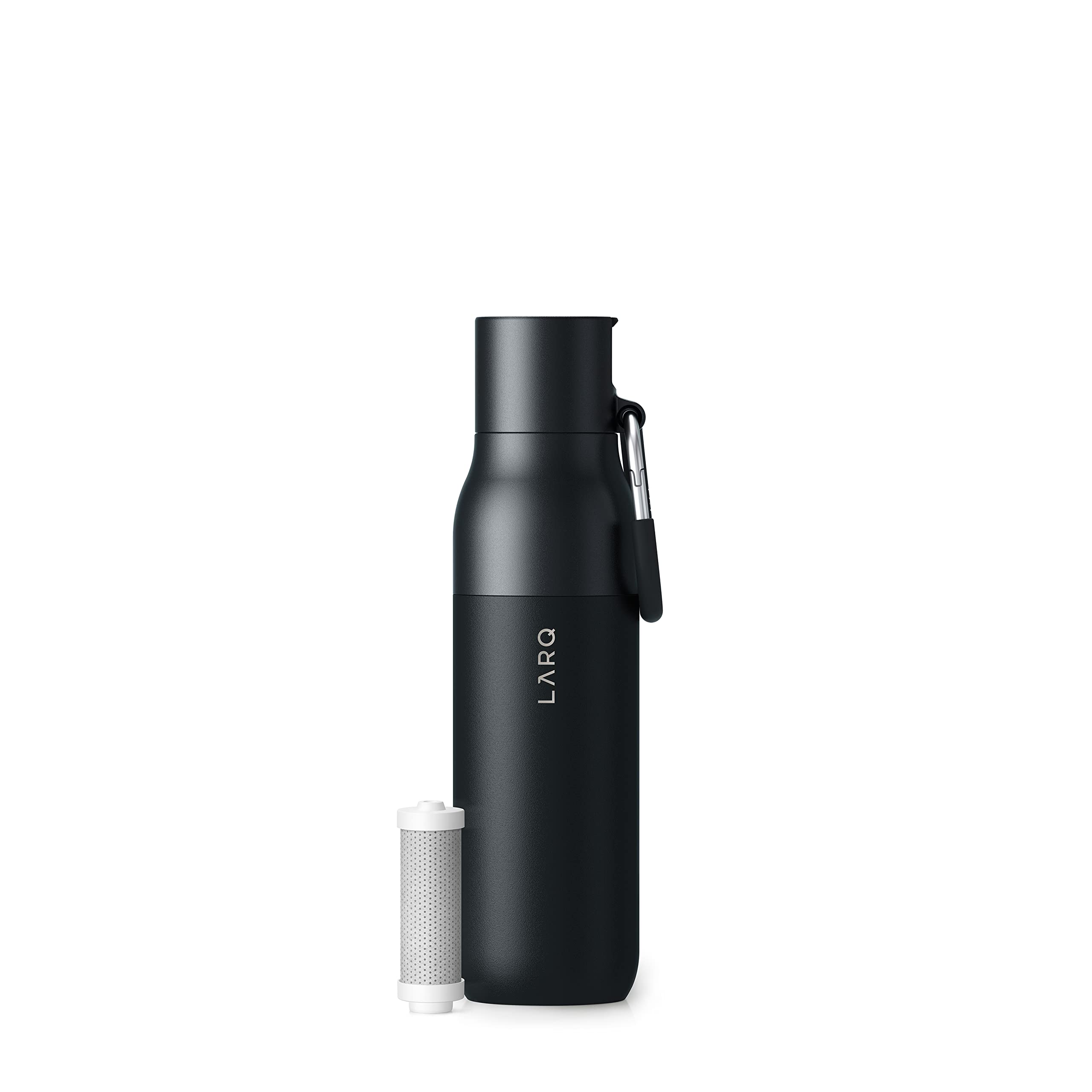 Larq Bottle Filtered - Insulated Stainless Steel Water Bottle Bpa Free With Nano Zero Technology And Long-Lasting Filters, Obsid